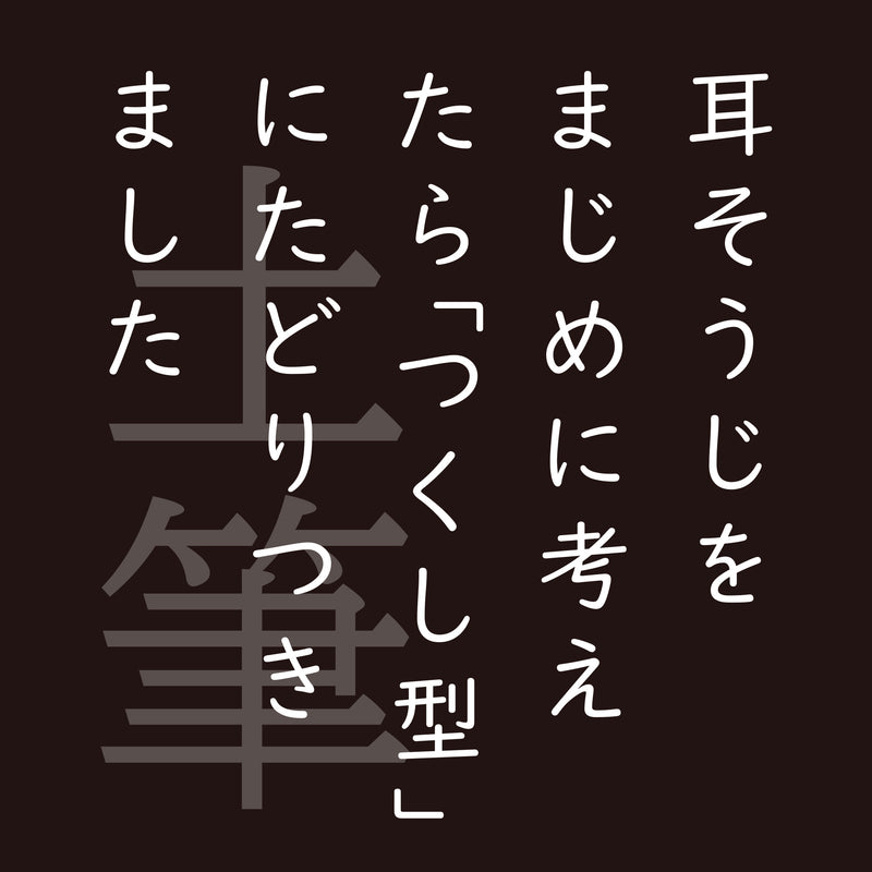 耳そうじをまじめに考えたら「つくし型」にたどりつきました